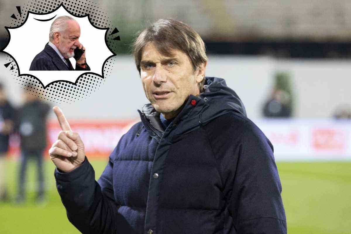 Antonio Conte e la stilettata a De Laurentiis: stavolta il mercato non c’entra