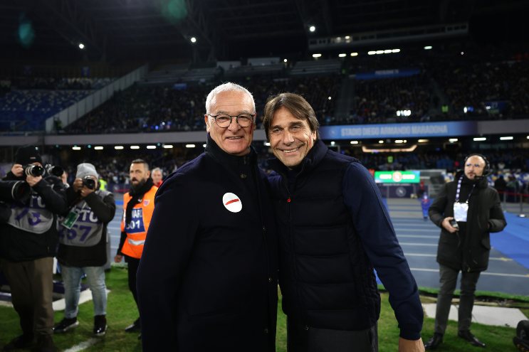 Roma-Napoli, Conte doesn't go for it: warning on Ranieri leaves no doubt