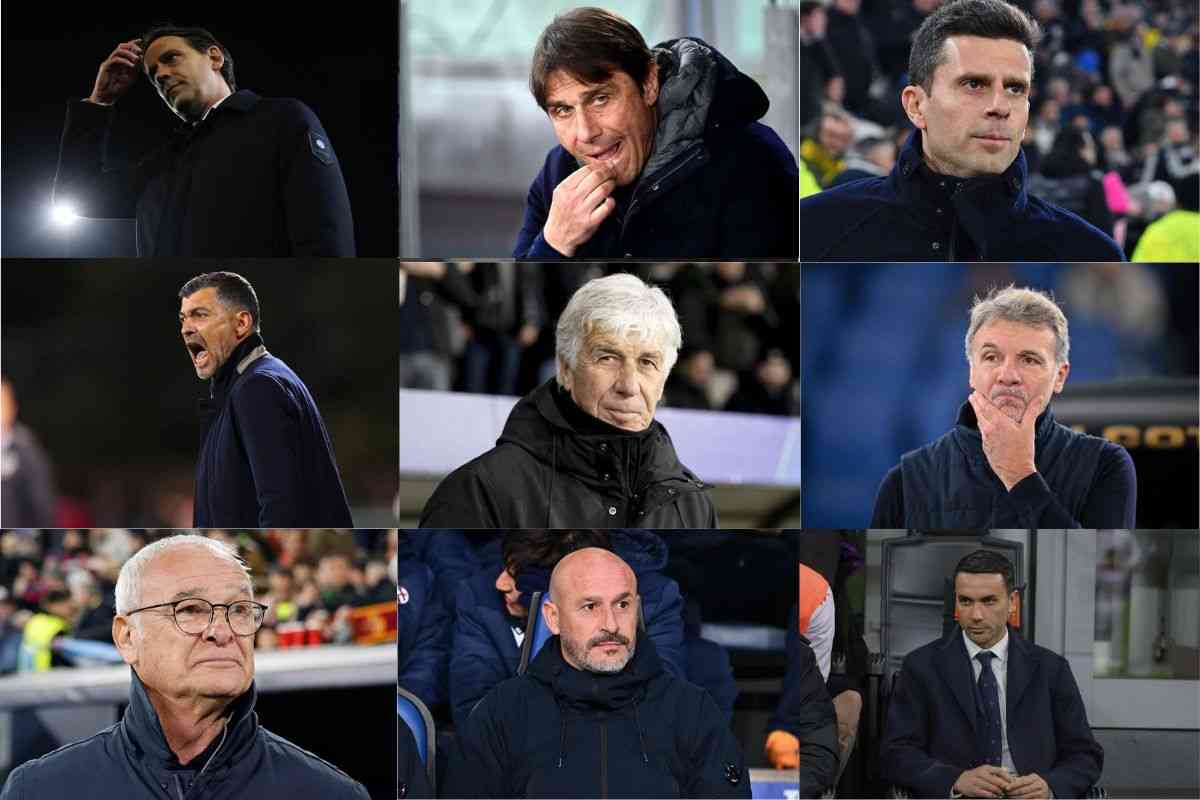 Serie A coaching waltz: only one of the "big 9" is sure of his job