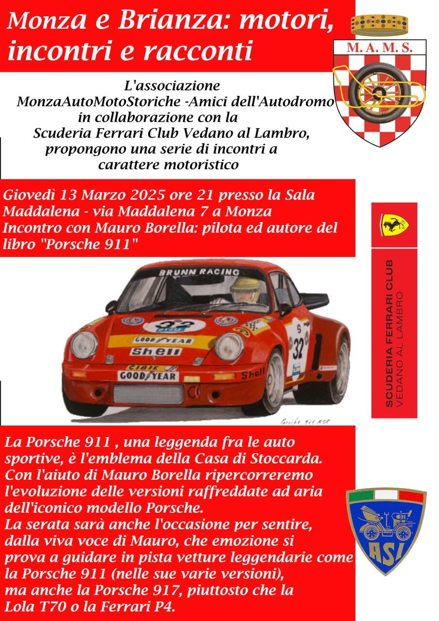 Monza Auto Moto Storiche - The Porsche 911 narrated by Mauro Borella