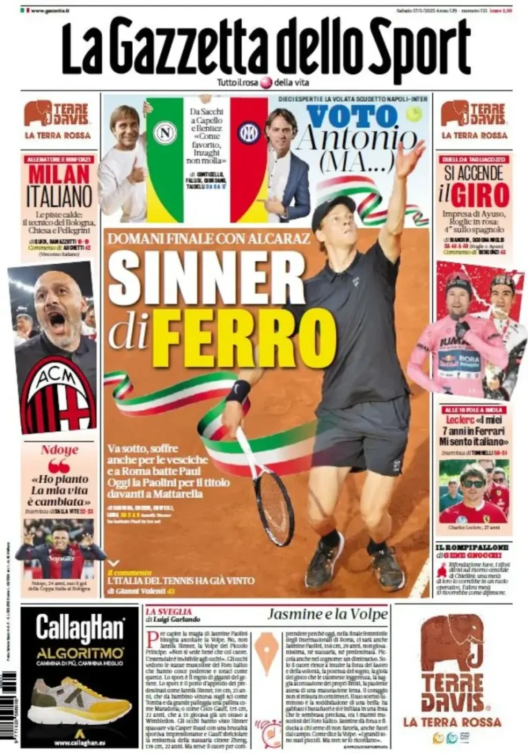 Today's sports newspaper headlines: may 17, 2025