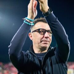 Empoli Calcio Roberto D'Aversa says goodbye to Empoli and the Azzurri square