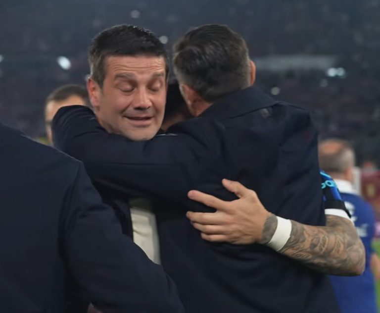 Chivu festeggia coppa italia 2026