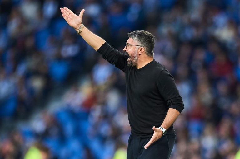 Gennaro,Gattuso,Head,Coach,Of,Valencia,Cf,Reacts,During,The